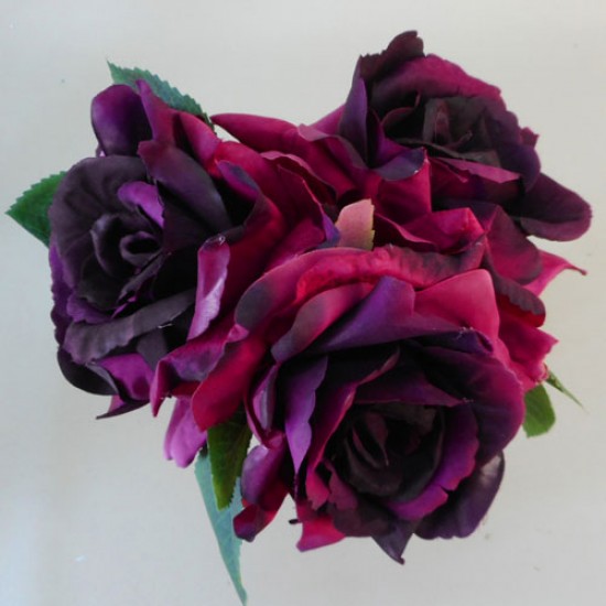 Artificial English Roses Bundle Burgundy | Artificial Flowers
